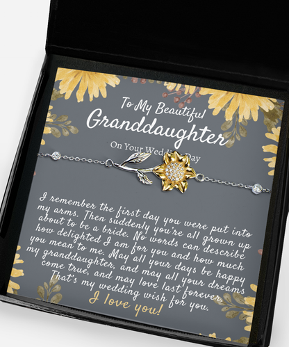 Granddaughter Wedding Day Gift, Gift for Bride from Grandma, To My Granddaughter on Her Wedding Day