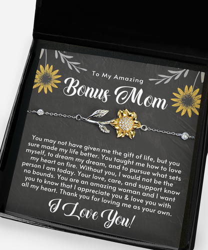 Bonus Mom Gift, Mothers Day Gift for Step Mom, Stepmom Birthday Gift, Jewelry Gift for Bonus Mom from Stepson/Stepdaughter