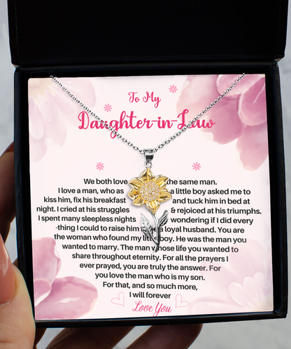 Daughter in Law Silver 925 Necklace, Birthday Gift for Daughter in Law, Daughter In Law Gifts on Wedding Day, Meaningful Gifts